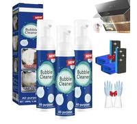 Nuvilux Lot de 3 sprays nettoyants à bulles, dégraissant magique Nuvilux, spray de nettoyage multi-usages, anti-graisse tenace et crasse