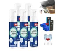 Nuvilux Lot de 5 sprays nettoyants à bulles, dégraissant magique Nuvilux, spray de nettoyage multi-usages, anti-graisse tenace et crasse