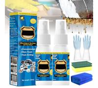 Nuvilux Magic Degreaser, Magic Degreaser Cleaner Spray, Multi Purpose Wash Free Cleaning Spray, Kitchen Heavy Duty Degreaser Cleaner, Applicable to Ovens, Gas Stoves, Sinks (2Pcs-30ml)