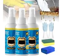 Nuvilux Magic Degreaser, Magic Degreaser Cleaner Spray, Multi Purpose Wash Free Cleaning Spray, Kitchen Heavy Duty Degreaser Cleaner, Applicable to Ovens, Gas Stoves, Sinks (3Pcs-100ml)