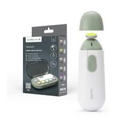 Nuvita 1130 Trimmy Coupe-ongles Électrique pour Bébés et Enfants - Kit de Lime à Ongles - avec Deux Vitesses, Comprend 5 Têtes de Limage et Étui de Voyage
