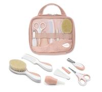 Nuvita 1146 | Ensemble complet de soins de bébé | Trousse de bain | Beauté pour bébé | Ciseaux à ongles et cheveux | Idéal pour la maternelle et les voyages | Sans BPA | English Rose