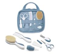 Nuvita 1146 | Ensemble complet de soins pour bébé | Trousse de bain | Beauté pour bébé | Ciseaux à ongles et cheveux | Idéal pour la maternelle et les voyages | Sans BPA | Marque UE | Design Français