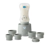 Nuvita 1162 Chauffe-biberon Nomade universel Warm’n’Go avec USB - Chauffage portable rapide, 4 réglages de température, Facile à transporter avec fermeture hermétique, Chauffe jusqu'à 8 biberons