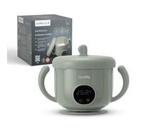 Nuvita 1980 Pappa'n'Go Chauffe-nourriture Portable pour Bébé - Rechargeable, Étanche, avec Contrôle Intelligent de la Température, Intérieur en Acier Inoxydable, et Base Antidérapante
