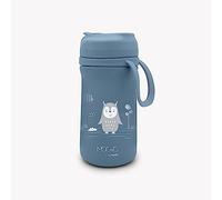 Nuvita 4440 | Contenant Thermique avec embout en silicone et paille | Conteneur Isolant | Bouteille Portable | Thermos pour Boissons Chaudes et Froides | Contenant 350 ml | Powder Blue