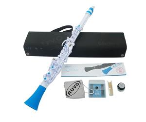 Nuvo Clarinéo Kit de clarinette standard, blanc/bleu