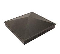 Nuvo Iron Capuchon pyramidal décoratif en aluminium pour poteaux de 19,1 x 19,1 cm/20,3 x 20,3 cm - Noir