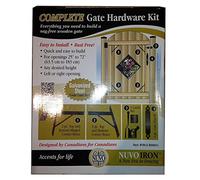 NUVO IRON HGCBHK01 Kit de quincaillerie pour portail de 25 à 72 ouvertures Nuvo Iron