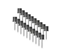 Nuvo Iron SMDRA Surface Mount Deck 3/4" Pack installs one 20 Pcs of Round balusters Railing Adapter, Black