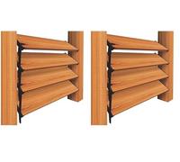 Nuvo Iron Stores persiennes et système d'obturation - Kit de matériel (conçu pour Une Utilisation jusqu'à 122 cm de Largeur) - LSB48 (Lot de 2)