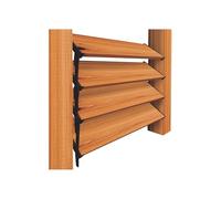 Nuvo Iron Stores persiennes et système d'obturation - Kit de matériel (conçu pour Une Utilisation jusqu'à 122 cm de Largeur) - LSB48