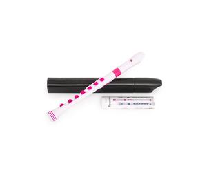 Nuvo N320RDWPK Recorder Plus avec bordure rose, blanc