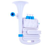Nuvo jHorn en blanc avec bordure bleue, blanc avec bordure bleue Taille unique