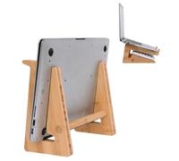 Nuvograin Support vertical en bois pour ordinateur portable de bureau, support pour ordinateur portable en bambou compatible avec MacBook Air Pro/Dell XPS/Surface Pro/HP/Pixelbook/Lenovo, et autres