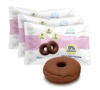 Nuvola Zero - Ciambella Zero, Collations Protéinées Sans Sucre, Sans Gluten et Sans Lactose, Zéro Glucides, Saveur Cacao, Paquet de 3 pièces, Made in Italy.