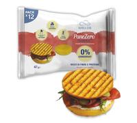 Nuvola Zero - Pane Zero Cloudbread, Pain Sans Carb, Sans Sucre, Sans Lactose, Riche en Fibres et Protéines, Sans Gluten, Paquet de 12, Fabriqué en Italie