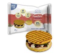 Nuvola Zero - Pane Zero Pizza, Pain Sans Carb, Sans Sucre, Sans Lactose, Riche en Fibres et Protéines, Sans Gluten, Paquet de 12, Fabriqué en Italie