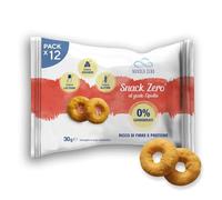 Nuvola Zero - Snack Zero au goût d'oignon, snack protéiné sans sucre, sans glucides, sans lactose, sans gluten, paquet de 12 pièces. Fabriqué en Italie.