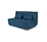 Nuvole di Sonno - Canapé-lit Levante 2 places avec matelas carré et demi 120 x 190, prêt avec sommier soudé pliable, revêtement amovible, 2 coussins en nombre, fabriqué en Italie