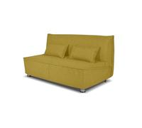 Nuvole di Sonno - Canapé-lit Levante 2 places avec matelas carré et demi 120 x 190, prêt avec sommier soudé pliable, revêtement amovible, 2 coussins en nombre, fabriqué en Italie