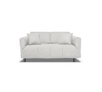 Nuvole di Sonno - Canapé-lit Levis convertible en lit avec matelas confortable, design moderne, peu encombrant, housse amovible, 2 coussins en hommage, fabriqué en Italie (Beige)
