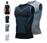 Nuvraa V2 Compression Vest, 2025 New EvolvOff V Men Shaper Shirt,Feel The Power of Confidence, Energy & Strength (2-Pcs-C, XL)