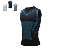 Nuvraa V2 Compression Vest 2025 New Posture Corrector Tank Top Build Toned Body V Boost Shape Wear Shirt Men (1PCS/C,3XL)