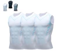 Nuvraa V2 Compression Vest 2025 New Posture Corrector Tank Top Build Toned Body V Boost Shape Wear Shirt Men (3PCS/C,4XL)