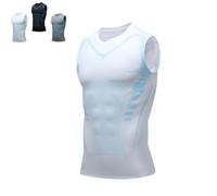 Nuvraa V2 Compression Vest 2025 New Posture Corrector Tank Top Build Toned Body V Boost Shape Wear Shirt Men (1PCS/A,5XL)