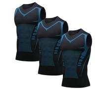 Nuvraa V2 Compression Vest, V Boost Shape Wear Shirt Men, Feel The Power of Confidence, Energy & Strength (H,12TG)