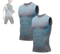 Nuvraa V2 Compression Vest, V Boost Shape Wear Shirt Men, Feel The Power of Confidence, Energy & Strength (B,4TG)
