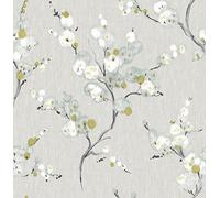 NuWallpaper Papier peint autocollant Mirei NU2679 - Jaune, bleu, blanc, gris