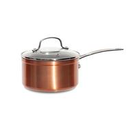 Nuwave Casserole en céramique Duralon bleu 1,9L, sans PFAS, compatible avec le lave-vaisselle, le four et l’induction, diamant infusé anti-rayures et poignées résistantes à la chaleur