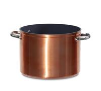 Nuwave Marmite en Céramique Duralon Blue de 7,6 L en Cuivre Rustique, sans PFAS, Compatible avec le Lave-Vaisselle, le Four et l’Induction, Anti-Rayures et Poignées Résistantes à la Chaleur