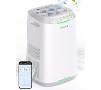 Nuwave Purificateur d'air pour grandes pièces de la maison, filtre Bio Guard lavable et réutilisable, purificateur d'air pour fumée, poussière, pollen, élimine jusqu'à 100% de particules 3 fois moins