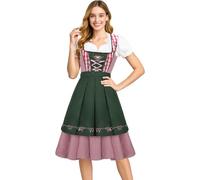 NUWIND Femme Robe Traditionelle de Bavière Allemande Costume Bavarois pour Oktoberfest Fete D'Octobre Carnaval Set Dirndl Costume Allemand Festival Vêtements Halloween Party Déguisement Tenue (XXL)