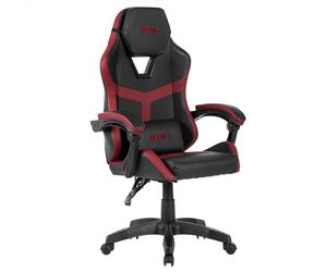 Nuwo Odin Chaise de Jeu Ergonomique pour Ordinateur de Bureau, accoudoirs rembourrés incurvés, Dossier et Hauteur réglable, Support Lombaire et appuie-tête, 120 kg, Amarante