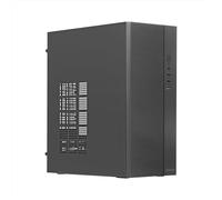 Nuwo Opal Z300 Boîtier compact Micro-ATX Mini-ITX pour ordinateur de bureau Mini tour mATX 0,60 mm SPCC, USB 3.0, sans alimentation, noir