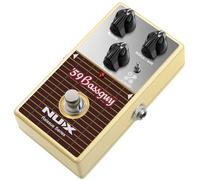 NUX | 59 Bassguy Overdrive Pédale d'overdrive | Pédale d'overdrive de guitare avec son d'ampli à tube en tweed vintage | Tonalité, boost et distorsion authentiques de 1959 | Pédale d'effets de guitare
