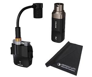 Nux B6 Système de microphone sans fil pour saxophone avec chiffon de polissage Keepdrum