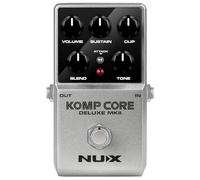 NUX | Komp Core Deluxe MKII Pédale de compression pour guitare analogique avec commandes Sustain, Clip & Blend - True Bypass, Attack Switch, Compact FX pour guitare électrique, Blues, Rock, Country
