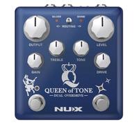 NUX NDO-6 Queen of Tone Pédale double overdrive empilée avec cheval et étoile du matin