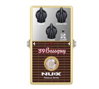 NUX Pédale de guitare Bassguy '59, bascule de saut, canal normal et lumineux simulation de saut