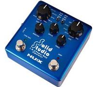 Nux NSS-5 Solid Studio IR & Power Amp Simulator, Simulateur de haut-parleur (8 simulations de type de microphone, 3 modèles de tube AMP de puissance, 3 sorties, support de fichier IR, USB), Bleu