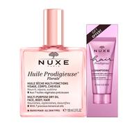 NUXE Caporal Aceite seco Huile Prodigieuse Florale + Mini Champú Brillo Sublime, Hair Prodigieux