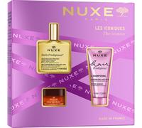 Nuxe Coffrets-cadeaux Pour-elleL'ensemble Iconics Huile Prodigieuse 50ml+ Shampooing Éclat Cheveux Prodigieux 50ml + Rêve de Miel Baume à lèvres 15g 1 Stk.