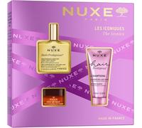 Nuxe Coffrets-cadeaux Pour-elleL'ensemble Iconics Huile Prodigieuse 50ml+ Shampooing Éclat Cheveux Prodigieux 50ml + Rêve de Miel Baume à lèvres 15g 1 Stk.