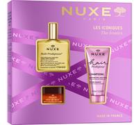 Nuxe Coffrets-cadeaux Pour-elleL'ensemble Iconics Huile Prodigieuse 50ml+ Shampooing Éclat Cheveux Prodigieux 50ml + Rêve de Miel Baume à lèvres 15g 1 Stk.