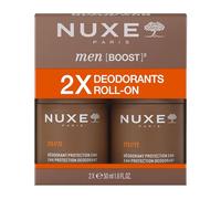 Nuxe Déodorant pour homme Duo 24H 2 × 50 ml, fraîcheur durable et protection contre les odeurs, sans marques ni taches, formule à séchage rapide avec parfum boisé et épicé, convient à tous les types